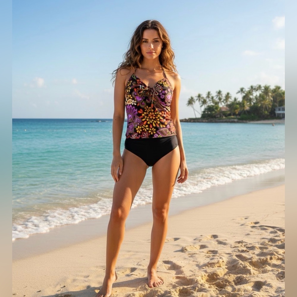 EUC Victoria’s Secret top canotta style swim Sz 38D